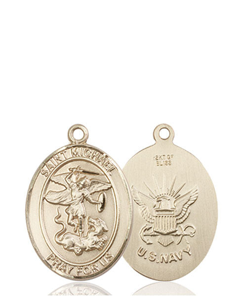 Medalla de San Miguel / Marina de oro de 14 kt