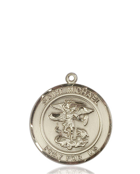 Medalla de San Miguel Arcángel en oro de 14kt
