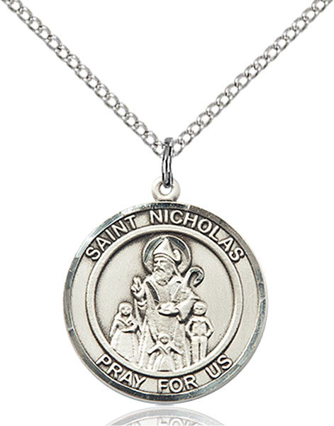 Colgante de San Nicolás en Plata de Ley
