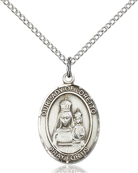 Sterling Silver O/L of Loretto Pendant