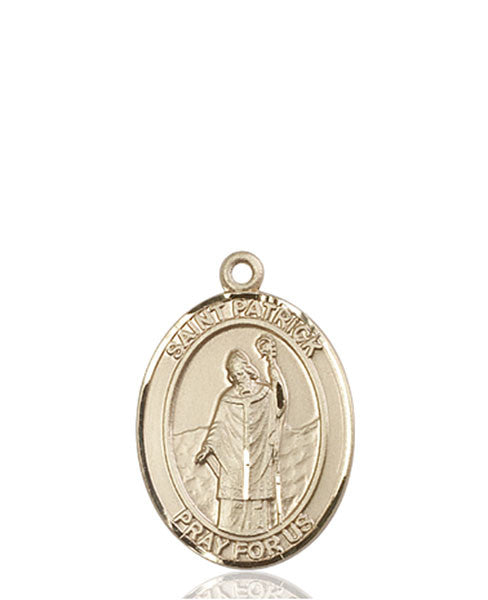 Medalla de San Patricio en oro de 14kt
