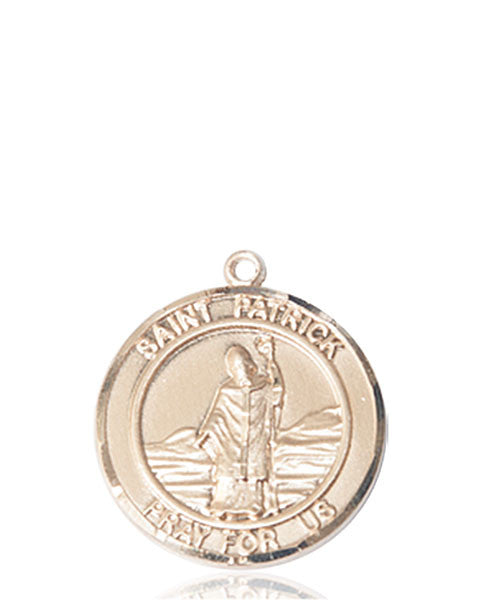 Medalla de San Patricio en oro de 14kt