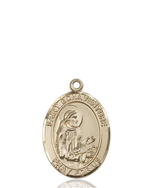 Medalla de San Buenaventura en oro de 14kt