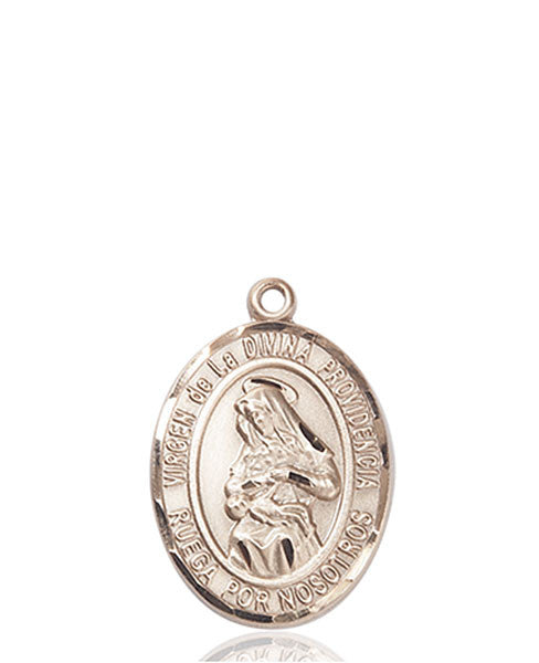 Medalla Virgen de la Divina Oro 14kt