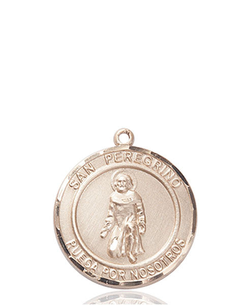 14kt Gold San Peregrino Medal