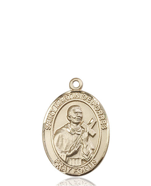 Medalla San Martín De Porres Oro 14kt