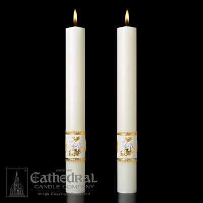 Complementing Altar Candles Ornamented