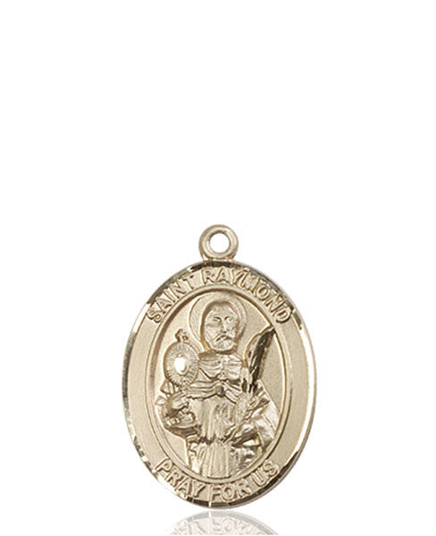 Medalla de oro de 14 quilates de St. Raymond Nonnatus