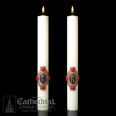 Complementing Altar Candles Christ Victorious
