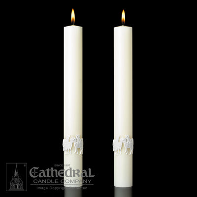 Complementing Altar Candles The Good Shepherd