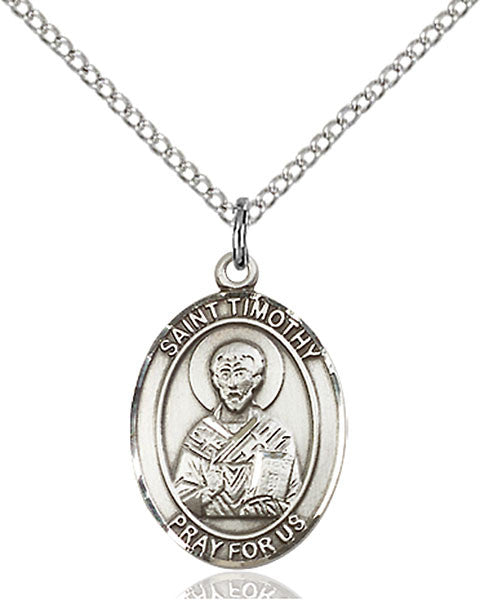 Sterling Silver St. Timothy Pendant