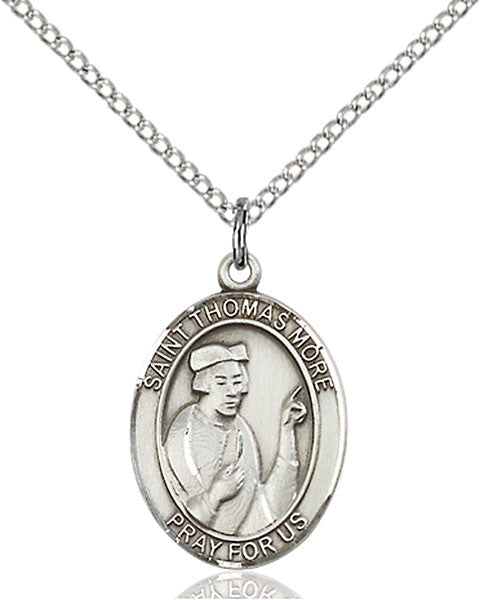 Colgante Santo Tomás Moro en Plata de Ley
