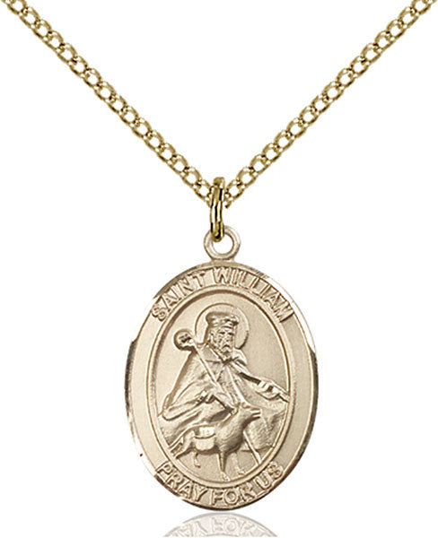 Colgante de San Guillermo de Rochester bañado en oro