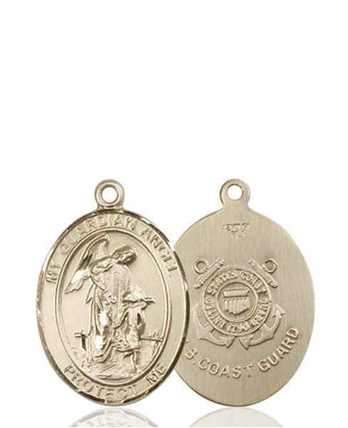 14kt Gold Guardian Angel / Coast Guard Medal