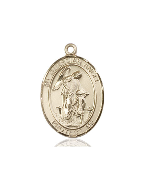 14kt Gold Guardian Angel/Paratrooper Medal