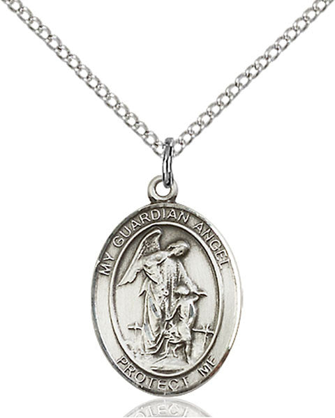 Colgante Ángel de la Guarda en Plata de Ley