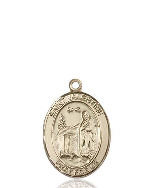 Medalla de San Valentín de Roma en oro de 14kt
