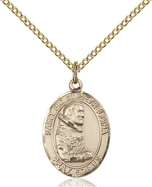 Gold Filled St. Pio of Pietrelcina Pendant