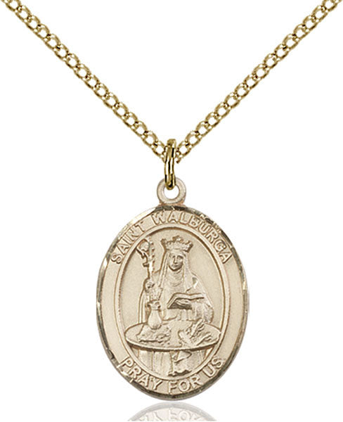 Colgante de Santa Walburga lleno de oro