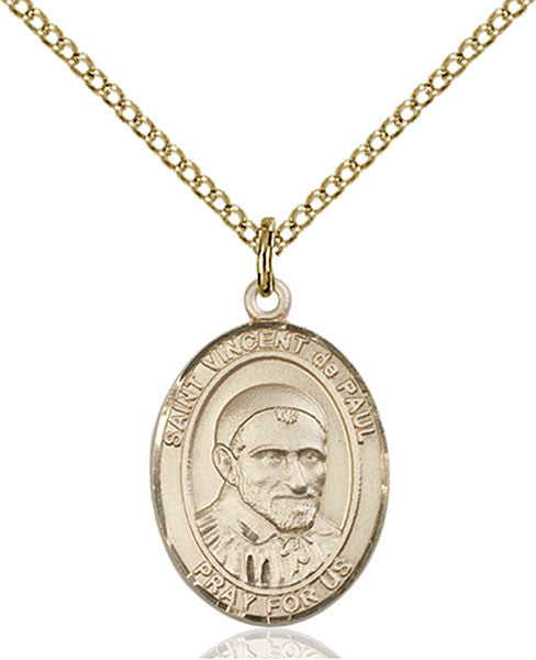 Gold Filled St. Vincent De Paul Pendant