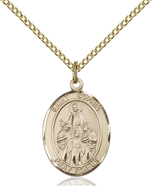 Colgante de Santa Sofía bañado en oro