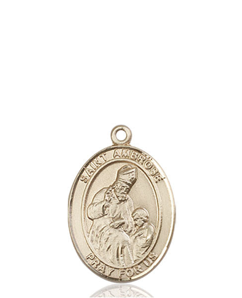 14kt Gold St. Ambrose Medal