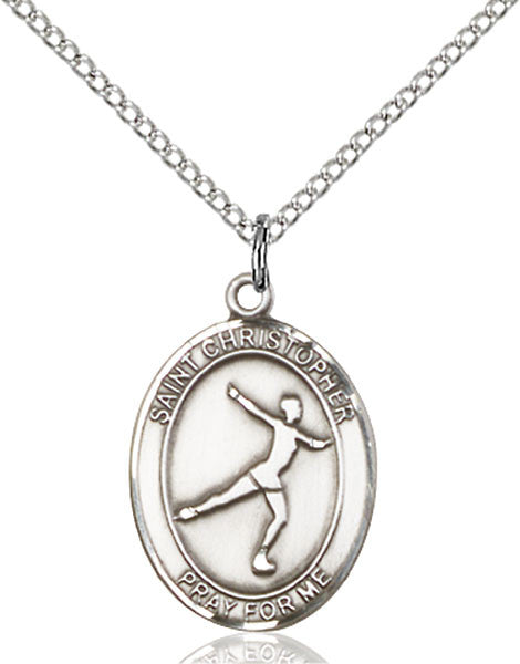 Bolígrafo San Cristóbal/Patinaje Artístico Plata Esterlina