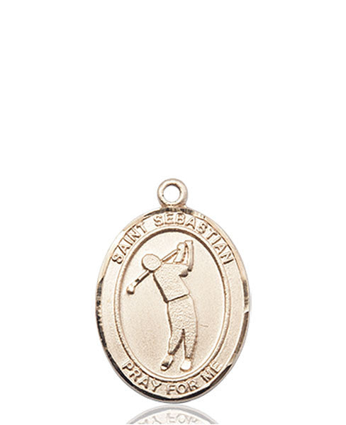 14kt Gold St. Sebastian/Golf Medal