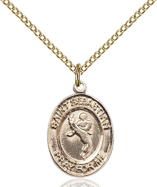 Gold Filled St. Sebastian/Martial Arts Pendant