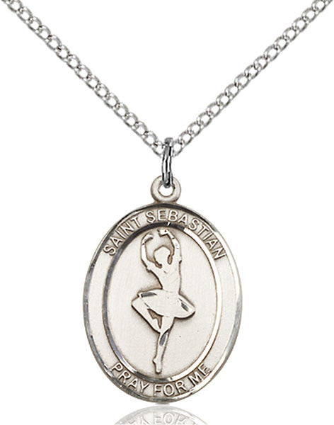 Sterling Silver St. Sebastian/Dance Pendant