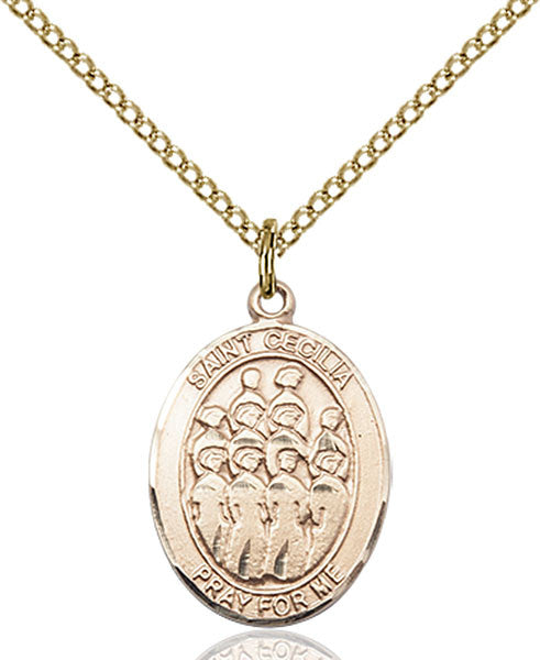 Gold Filled St. Cecilia / Choir Pendant