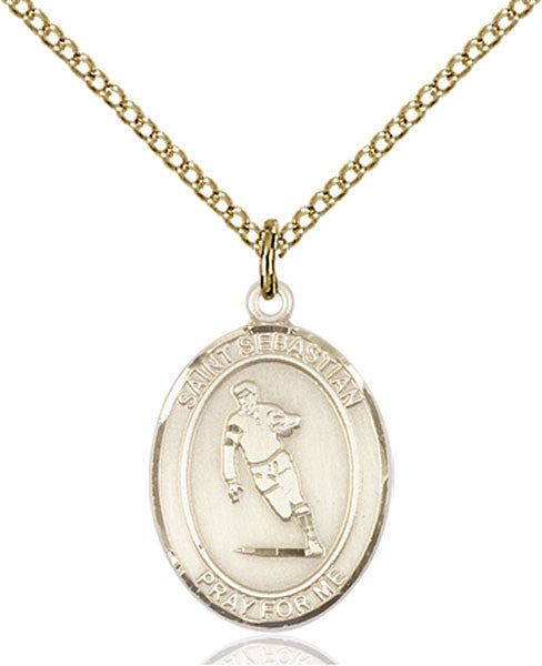 Gold Filled St. Sebastian / Rugby Pendant