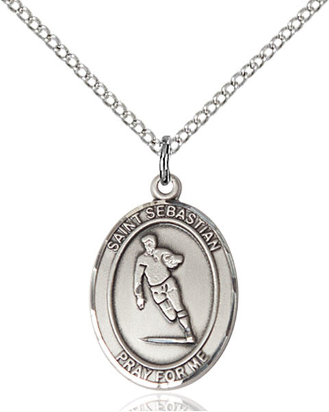 Sterling Silver St. Sebastian / Rugby Pendant