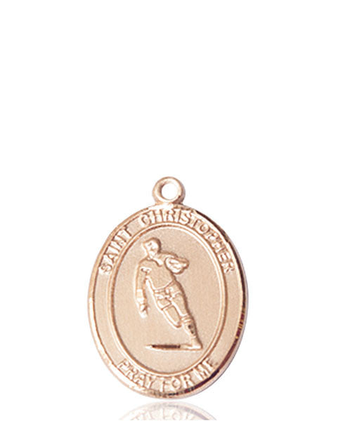 Medalla de San Cristóbal / Rugby de oro de 14 kt