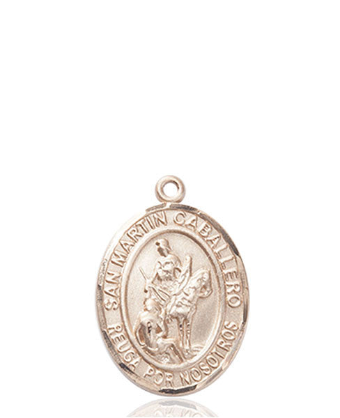 Medalla San Martín Caballero Oro 14kt