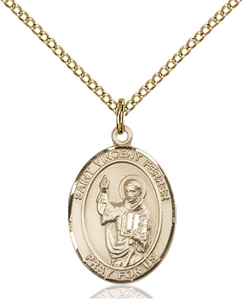 Gold Filled St. Vincent Ferrer Pendant