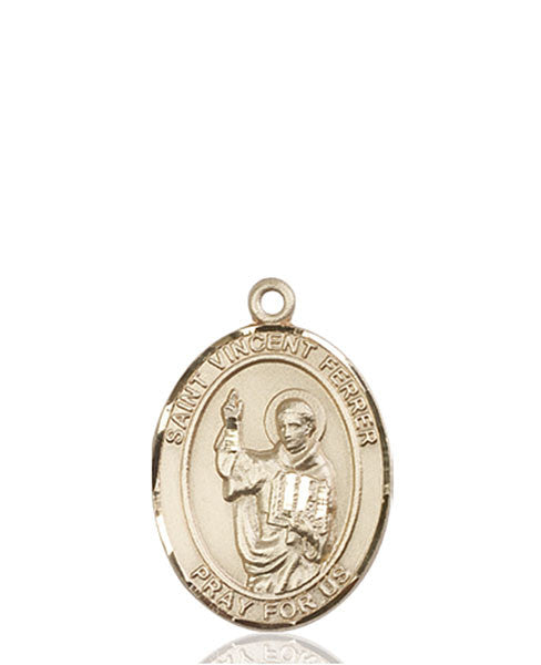 Medalla San Vicente Ferrer Oro 14kt