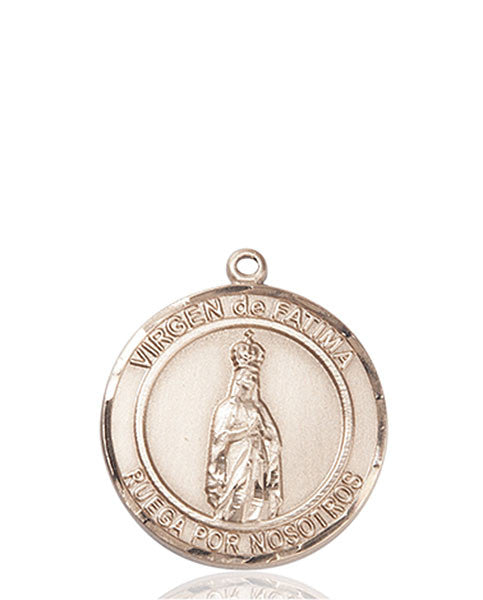 Medalla Virgen de Fátima Oro 14kt