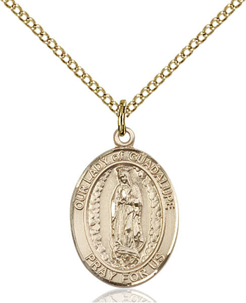Gold Filled O/L of Guadalupe Pendant