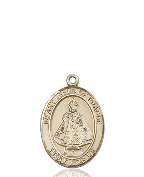 14kt Gold Infant of Prague Medal