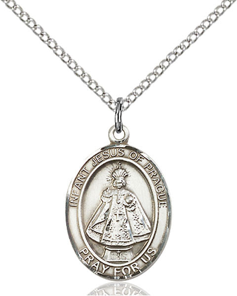 Colgante Niño de Praga en Plata de Ley