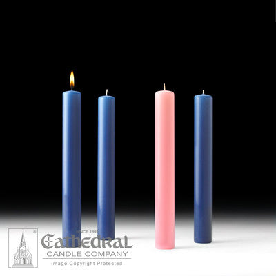 Advent Church Candle Sets 51% Beeswax [Purple and Blue options]