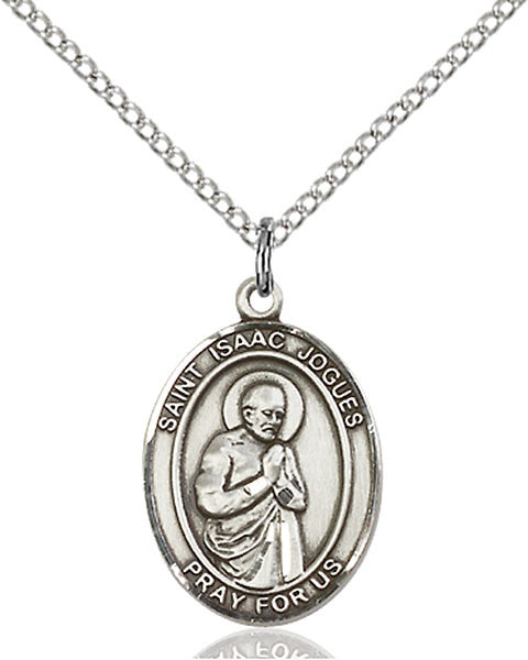 Colgante de San Isaac Jogues en Plata de Ley