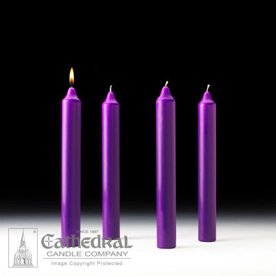 Advent Church Candle Sets Stearine [Purple and Blue options]