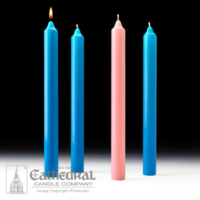 Advent Church Candle Sets Stearine [Purple and Blue options]