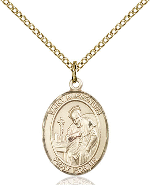 Colgante de San Alfonso bañado en oro