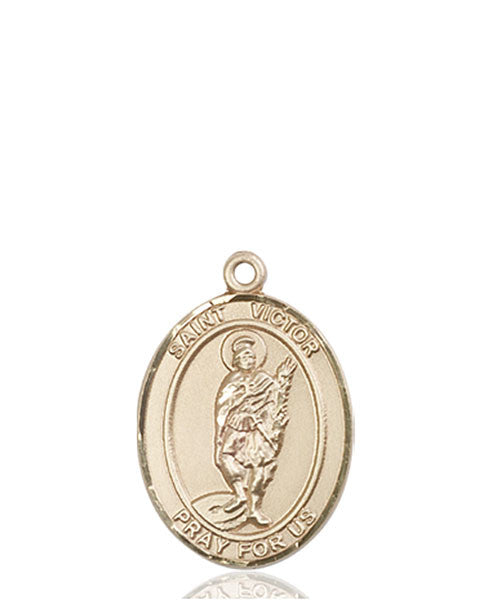 14kt Gold St. Victor of Marseilles Medal