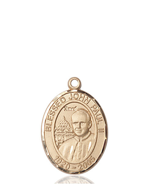 Medalla del Papa Juan Pablo II en oro de 14kt