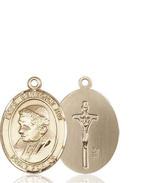 Medalla del Papa Benedicto XVI en oro de 14kt