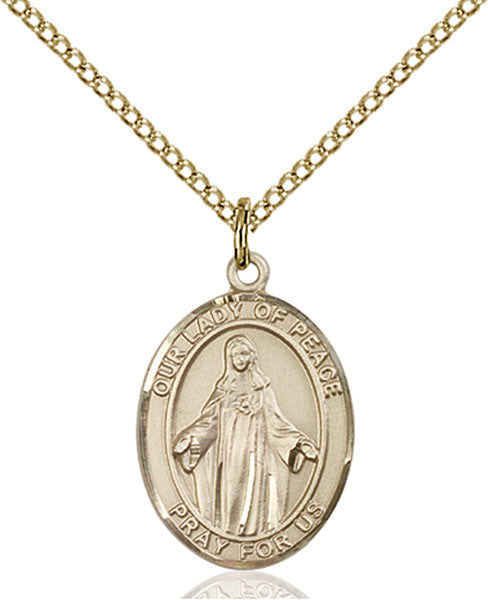Gold Filled O/L of Peace Pendant